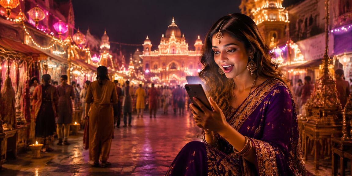 Indian festival theme with Bollywood style casino bonus promo